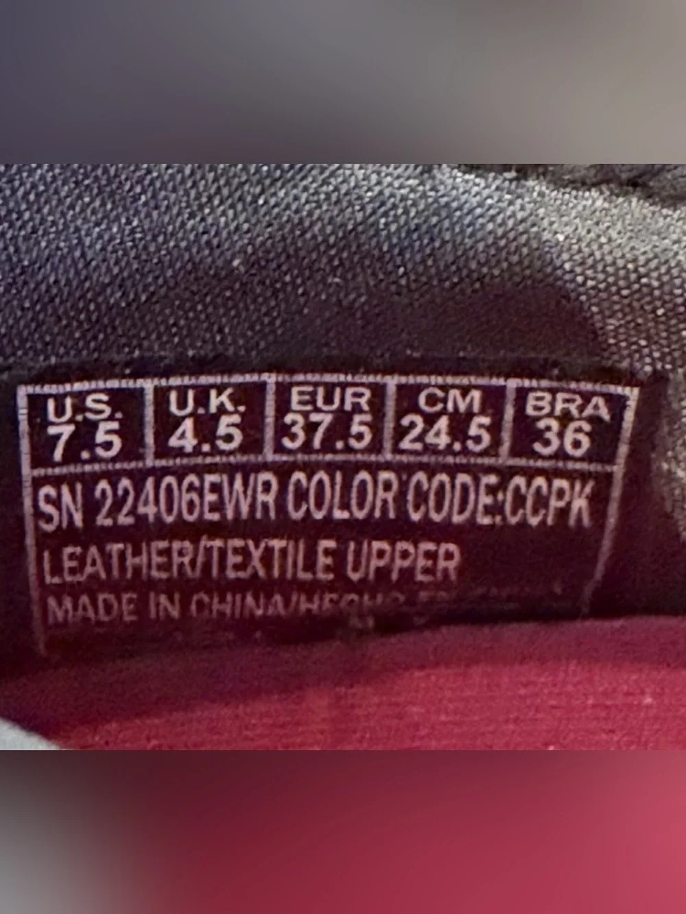 Skechers Bikers Shoes Sneakers Womens Size 7.5 Leather Gray Hot Pink 22406R